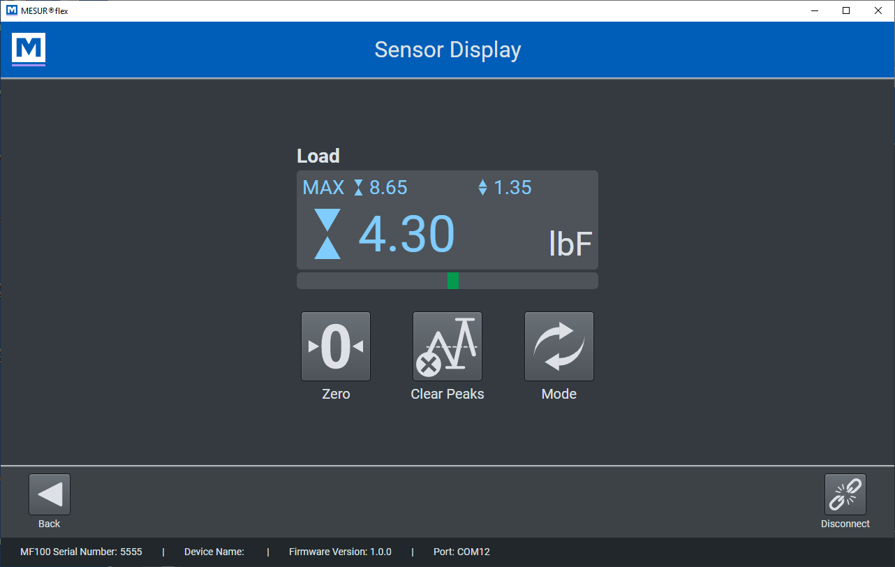 Sensor display